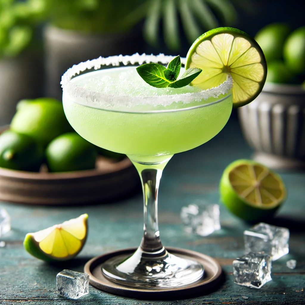 Coquetel Daiquiri clássico com rum e limão